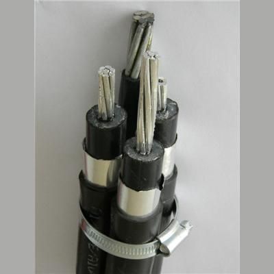 10kv Conducteur en aluminium isolé en XLPE matériau semi-conducteur bande en aluminium bande en cuivre câble aérien