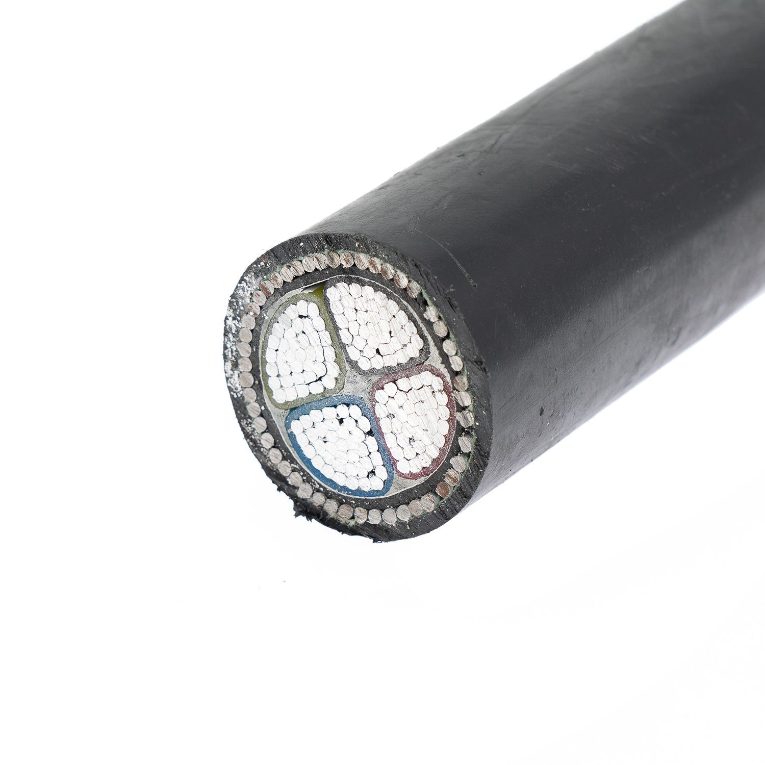 11kv BS 6622 IEC 60502 Aluminum Conductor/XLPE Insulation/Steel Wire Armored/PVC Outer Sheath Power Cable 3X300mm2