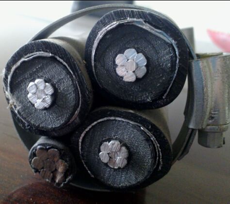 12/20kv 19/33kv ABC Cable Mv Aerial Bundled Conductor (ABC) Cable with PVC Insulated Steel Wire Neutral Wire Used for Secondary Overhead Lines