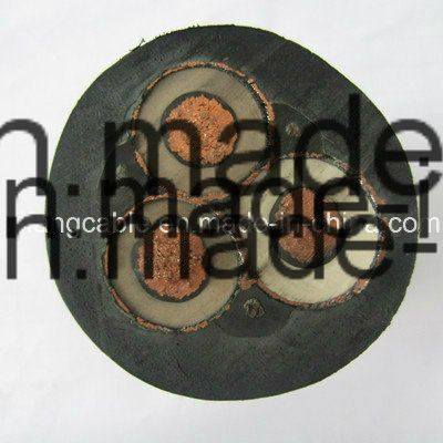 12/20kv 3X120mm2 Rubber Insulation CPE Sheath Flexible Copper Cable