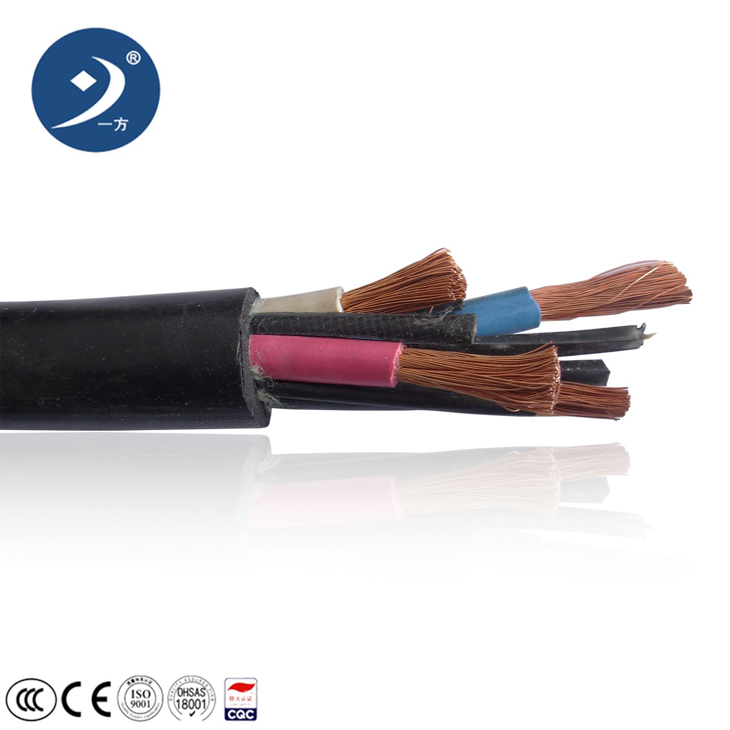 16mm 20 10 AWG 4 Core Rubber Insulation Flexible Power Cable