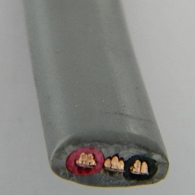 2+1 Cores Copper PVC Insulation PVC Sheath Flat Wire
