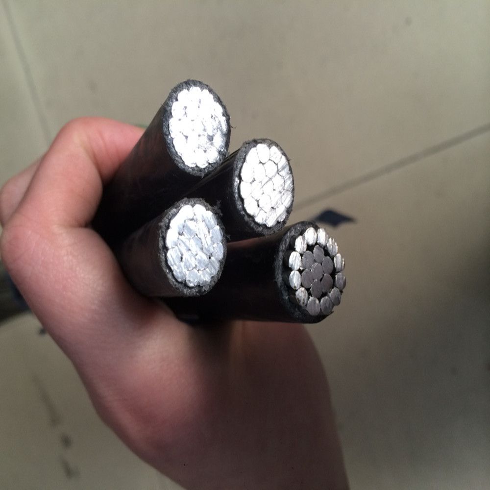 250 Mcm Aluminum Wire 95mm2 Aluminum Sac Cable Service Drop Cable Triplex Service Drop Aluminum Conductor Cable for Electric Power Distribution