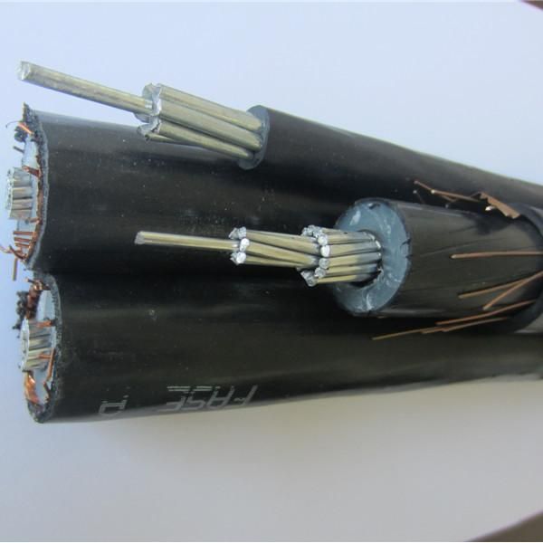 Cina 33kV Cavo aereo MV Al/XLPE/CTS/PVC ABC 185mm2 produzione e fornitore