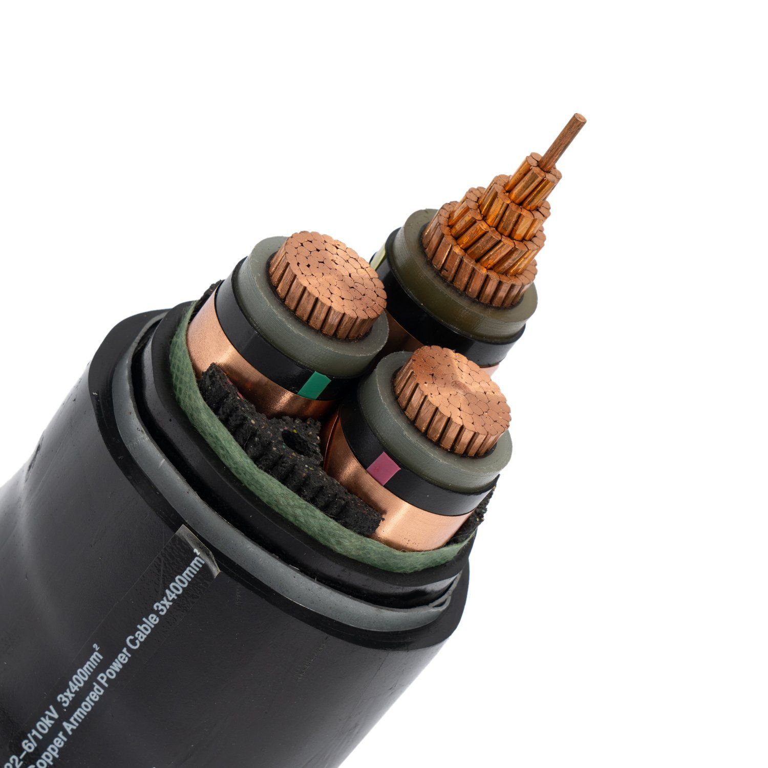 6/10kv, 12kv, 11kv 3core 150sqmm XLPE Copper Power Cable