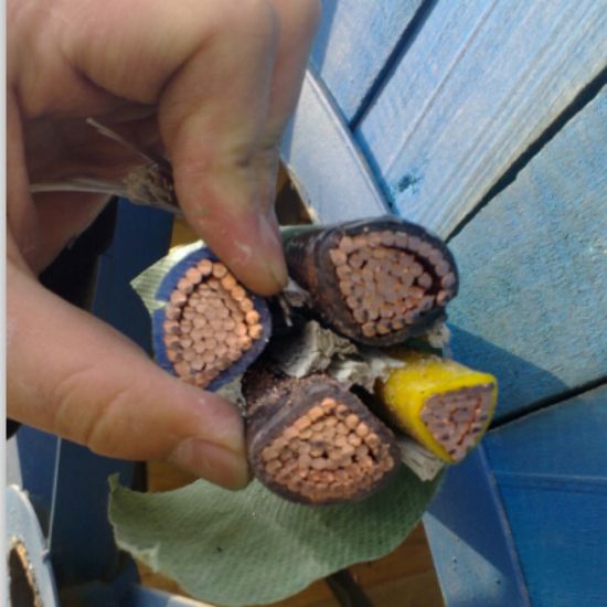 600/1000V, Power Cable, XLPE Insulated, PVC Sheathed, 3X185+95mm2