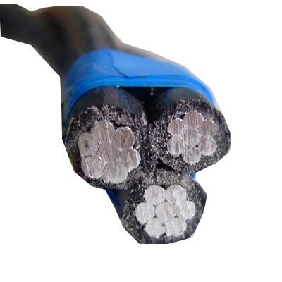 600V Conducteur en aluminium AAAC 6201 Câble de service triphasé en alliage de messager neutre