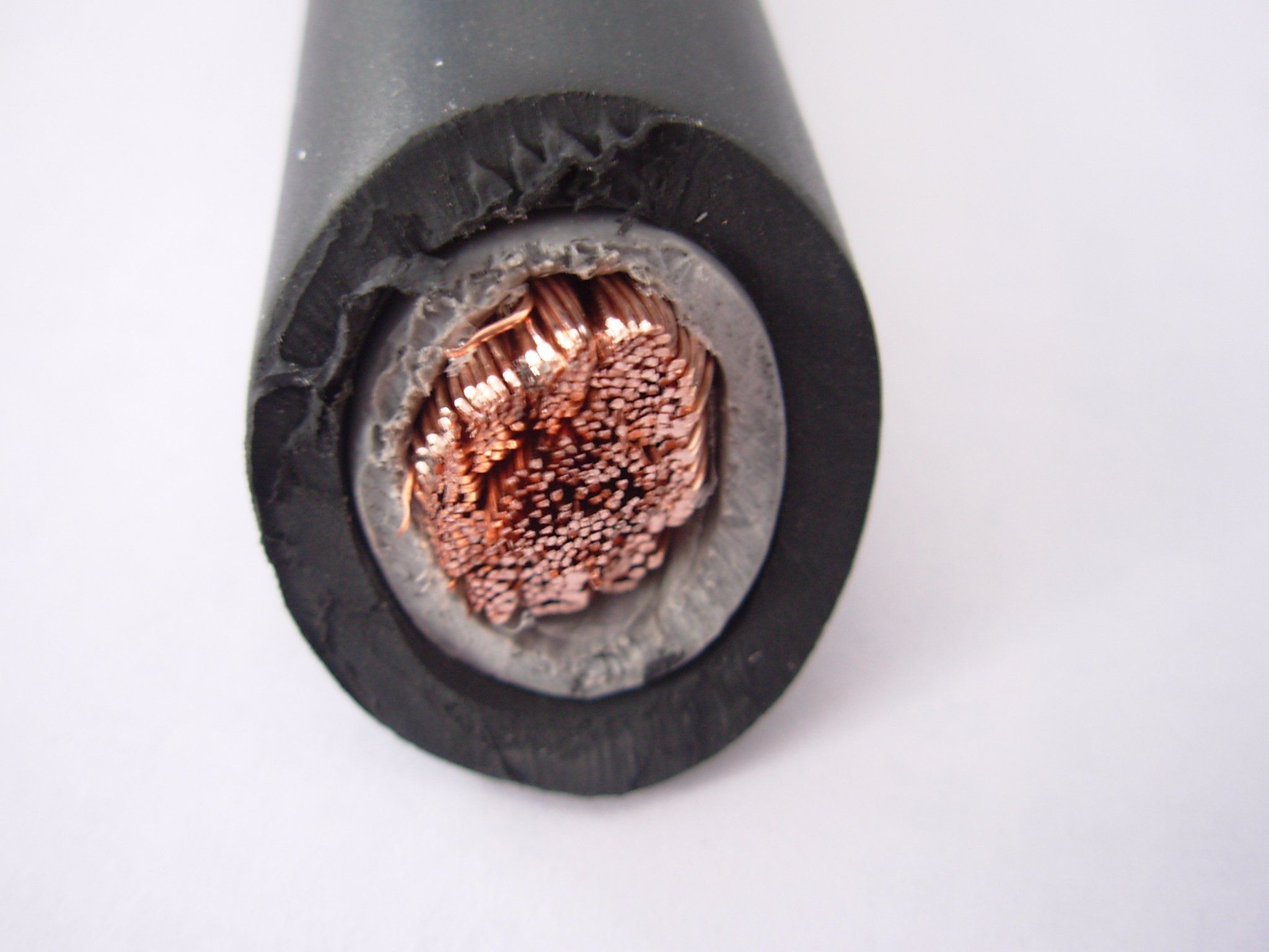 600V Flexible Copper Rubber Insulated Welding Cable 50mm2 70mm2 Heavy Duty Welding Cable