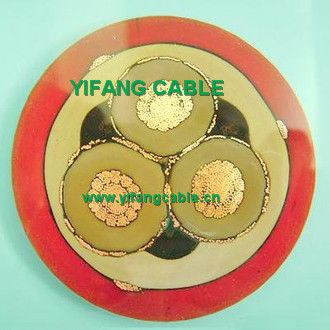 8kv Rubber Insulated and Sheath Cable 3X1/0AWG