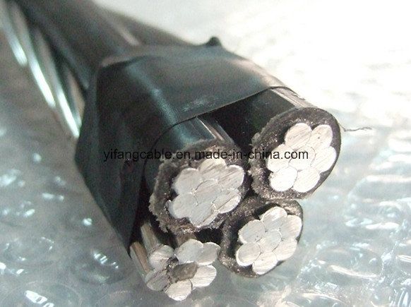 ABC Cable Overhead Aluminum Cable Quadruplex Service Drop Cable Quadruplex Cable 3+1 Aluminum Conductor XLPE Insulated