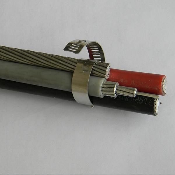 ACSR Messenger Conch 2AWG Triplex XLPE Insulated Service Drop Cables