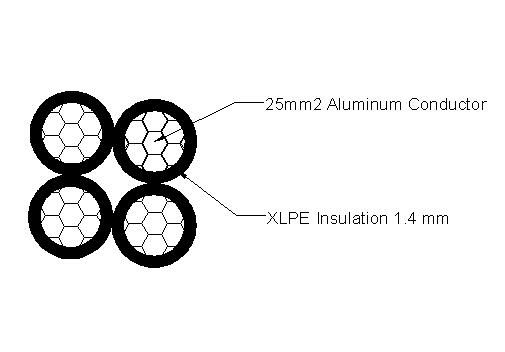 Cina Cavo di servizio per antenna 4X25 mm; , Alu - NFC 33 209 produzione e fornitore