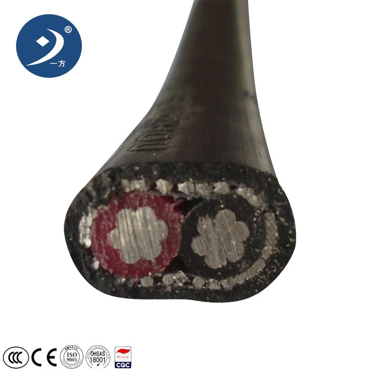 Aluminium Alloy Conductor PE Insulated PVC Sheath 10mm Copper Aluminum Concentric Cable Duplex