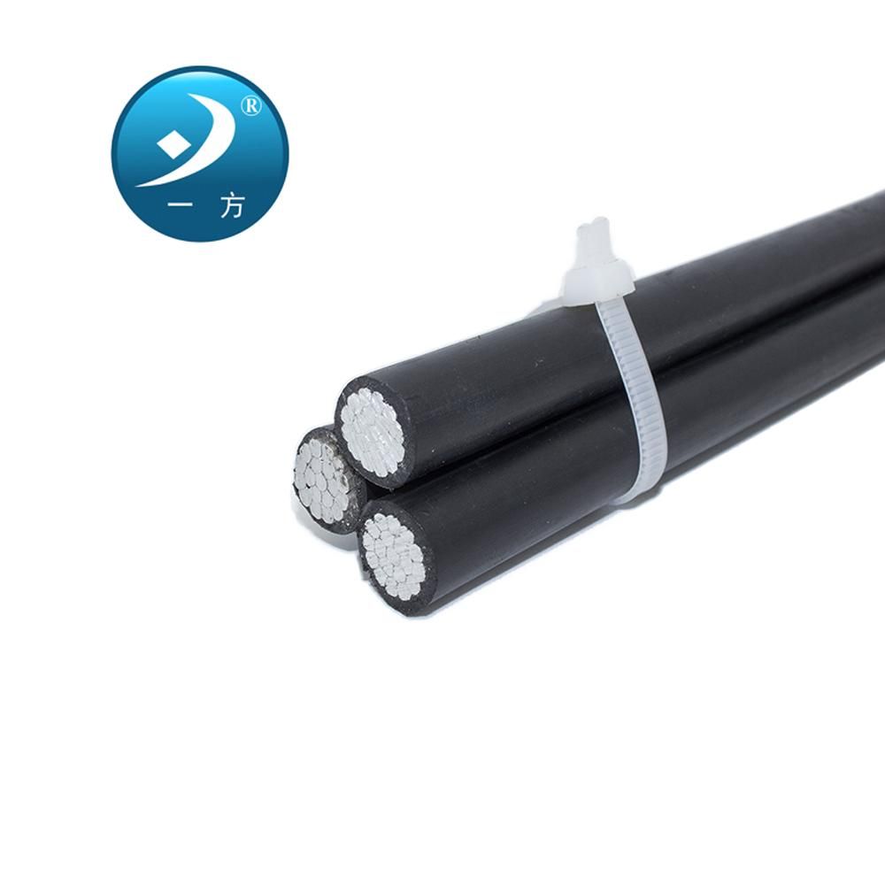 China Supplier LV Aerial Bundled Conductor Overhead Line XLPE Insulation Cable ABC 3X50+54.6mm2 NFC33-209