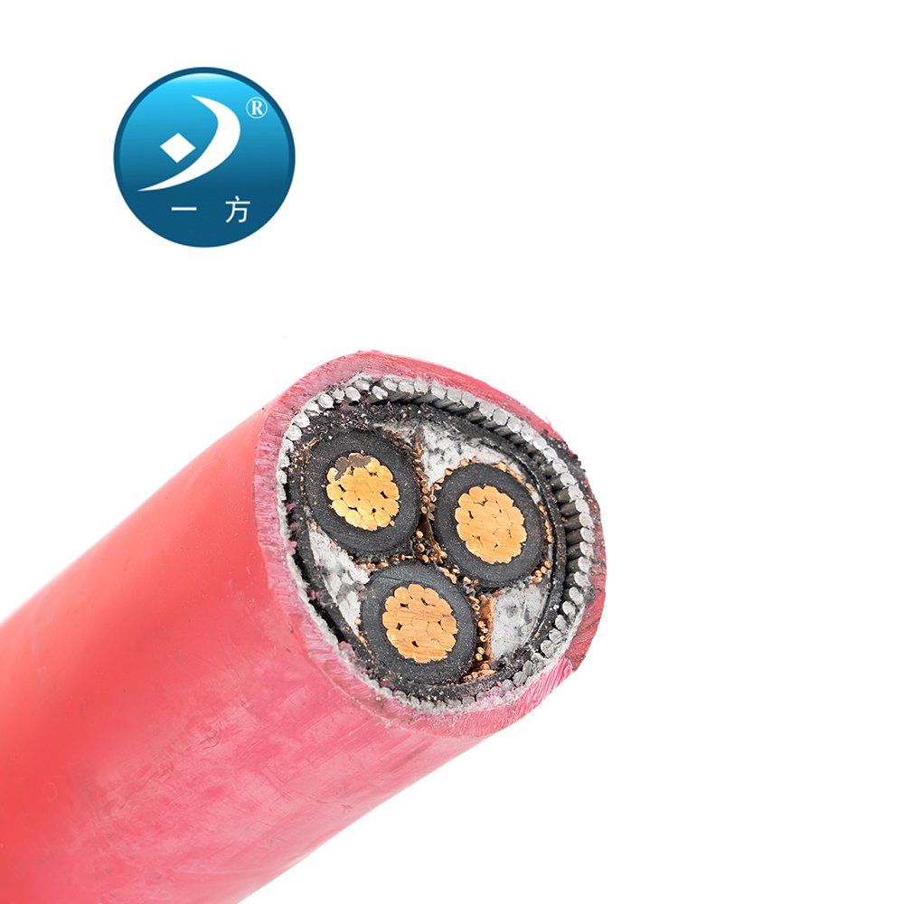 Chine Fournisseur d′usine 0.6/1 Câble d′alimentation en cuivre avec conducteur en cuivre, isolation XLPE à un cœur, gaine en PVC, armé pour souterrain fabrication et fournisseur
