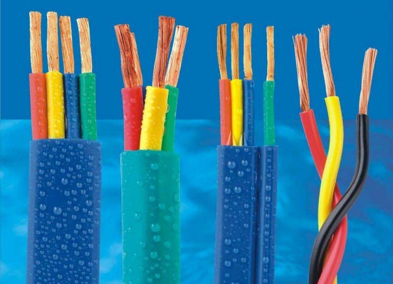 Flexible PVC Elevator Travelling Cable Flat Submersible Pump Cable 8AWG for Flexible Connection