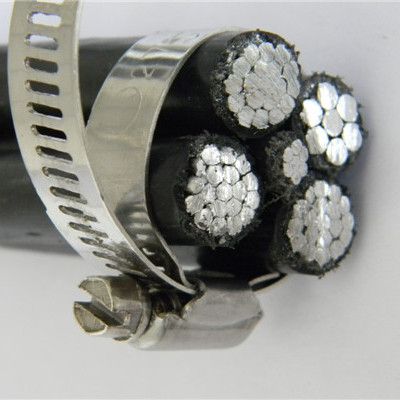 French Standard NFC 33-209 Africa ABC Cable 3X95+54.6mm2 Aluminum Conductor XLPE Insulation Aerial Bundle Cable ABC Cable