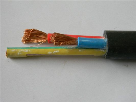 H07RN-F Flexible Cable 450/750V Rubber Sheathed Black Color Cable