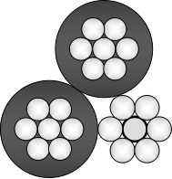 Icea S 76-474 Standard Clam Triplex 2X2AWG (AAC0+2AWG(AAC)