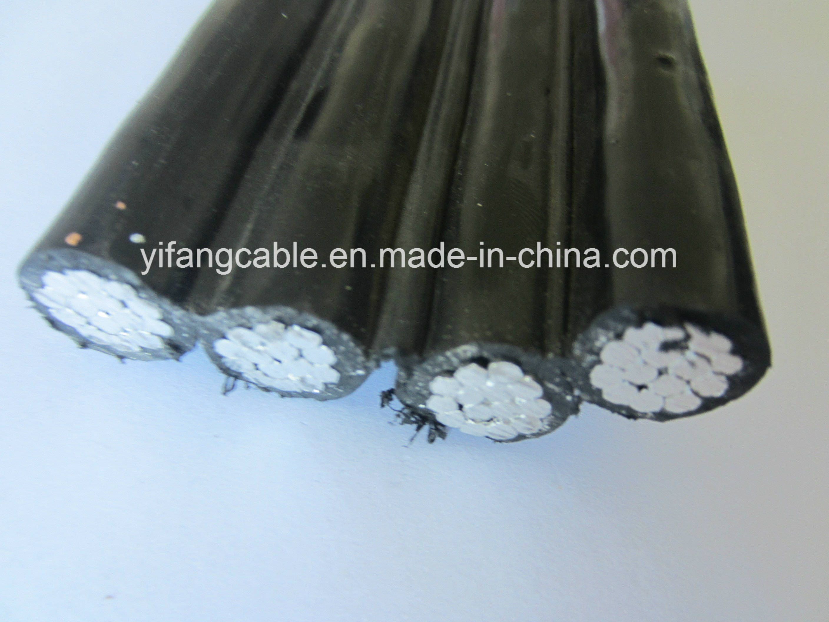 LV ABC Cable 6-22 Sq mm 3 Core 4 Core XLPE Aerial Bunched Cables Black Ht Aerial Bunch Cables