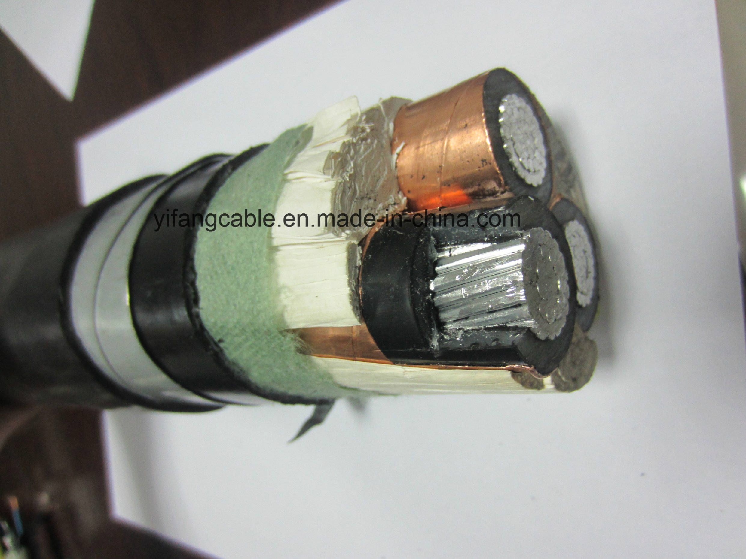Mv 10kv Aluminum Conductor XLPE Insulated Armoured Power Cable