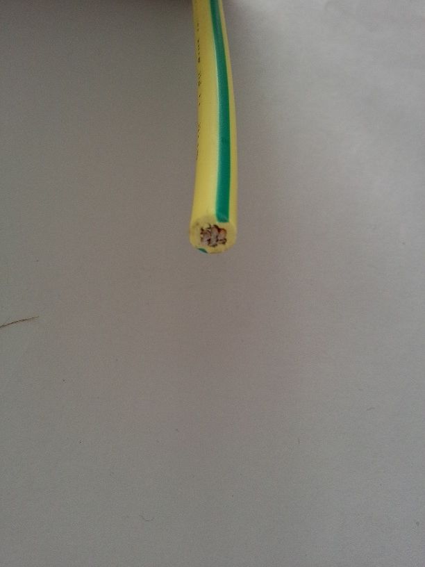 PVC Coated Copper Electric Housing Wire with Yellow/Green Color