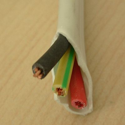 Китай ПВХ изолированный строительный провод электрический провод плоский 2X2.5+1.5 двойной провод производитель и поставщик