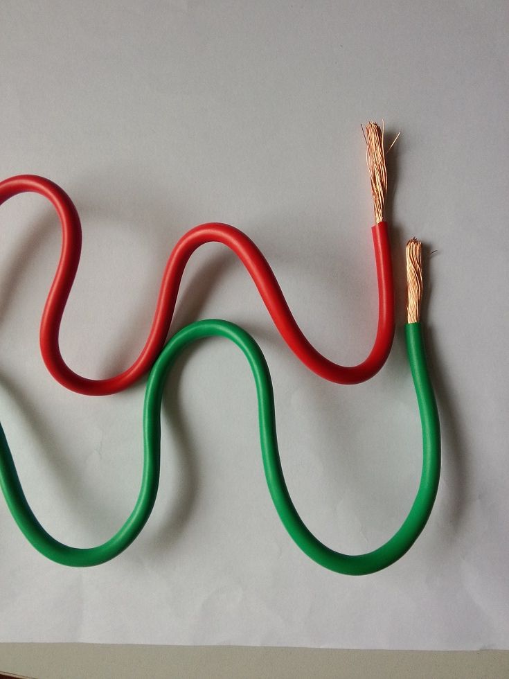PVC Jacket Red Green Yellow Flexible Copper Wires