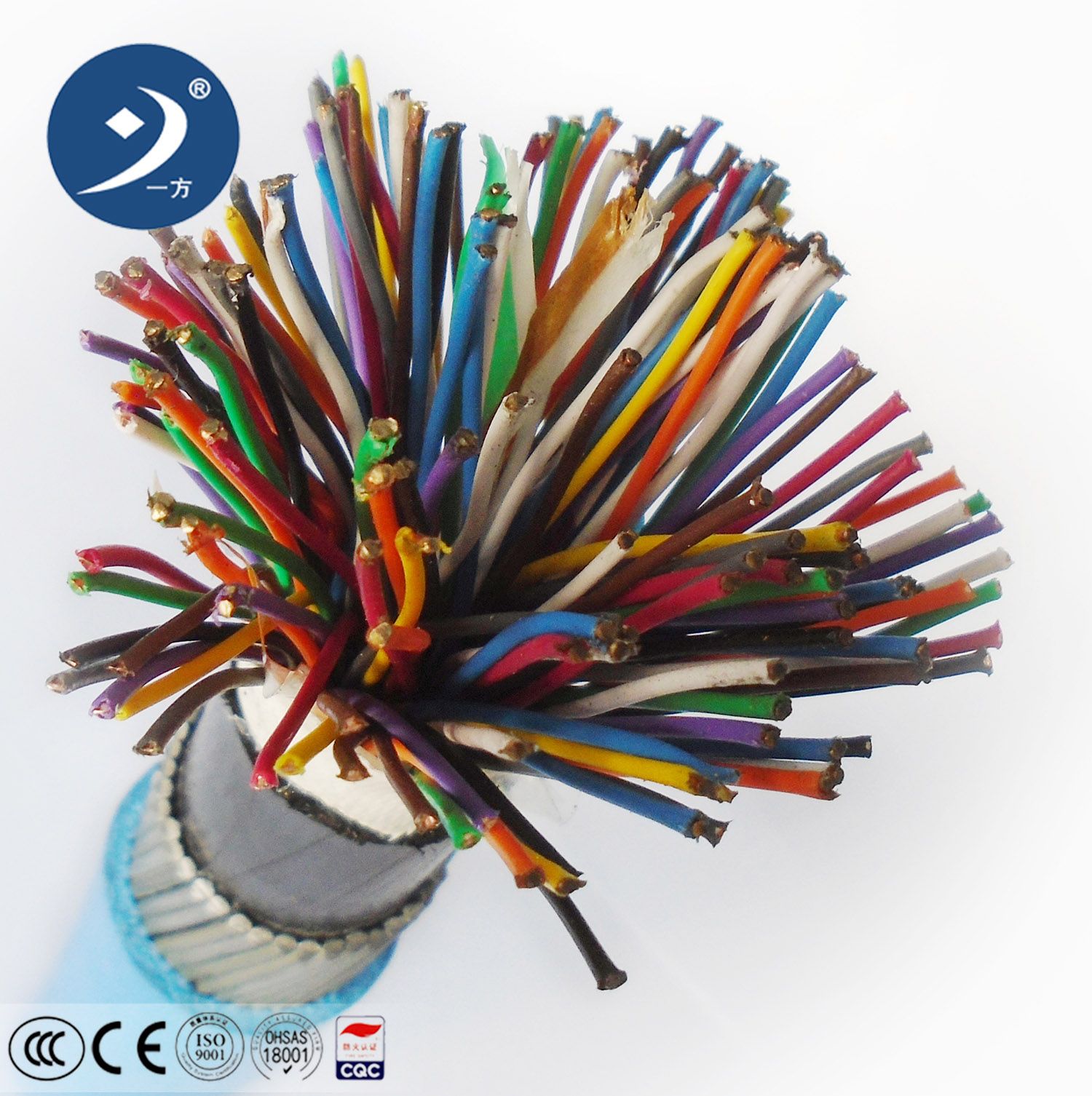 Stranded Copper Conductor XLPE Insulated Multipair Individual & Collective Screen Flame Retardant PVC Sheath Cable