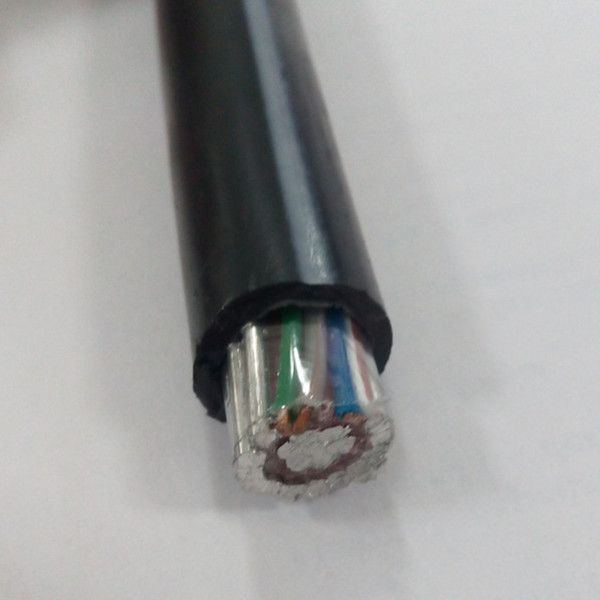 Chine Câble de service en aluminium isolé XLPE à deux cœurs 16mm 600/1000V complet avec 2X0.5 mm2 cœurs pilotes en cuivre câble concentrique fabrication et fournisseur