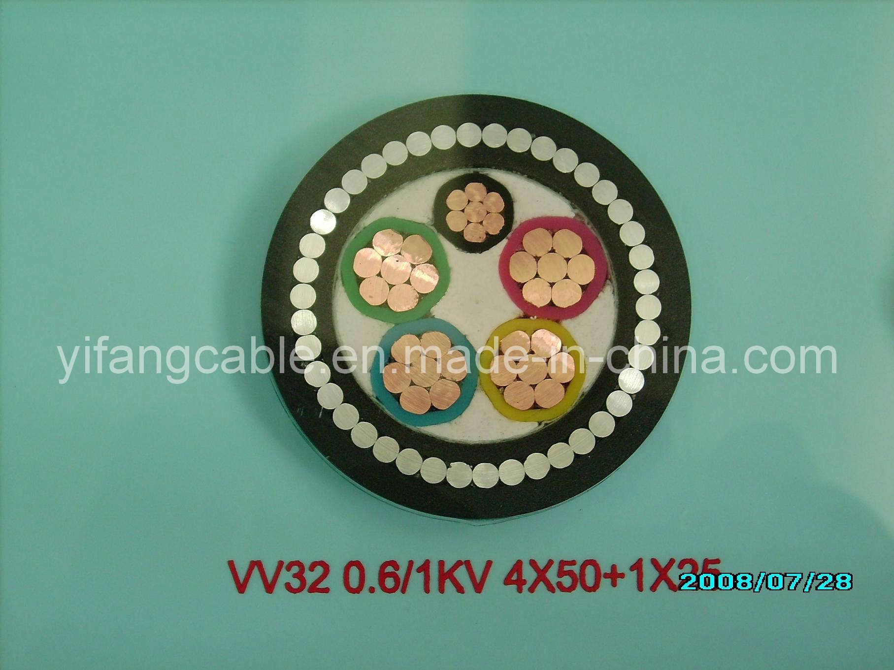VV/Vlv VV22 VV32 Copper/Alumnium Cores PVC Insulation PVC Sheath Electrical Power Cable Low Voltage Power Cable (VV32)