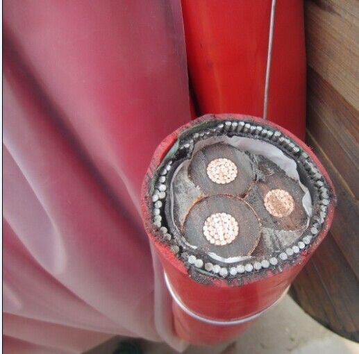 XLPE Insulated Medium Voltage Power Cable Three Core 185sqmm Copper Cable 11kv