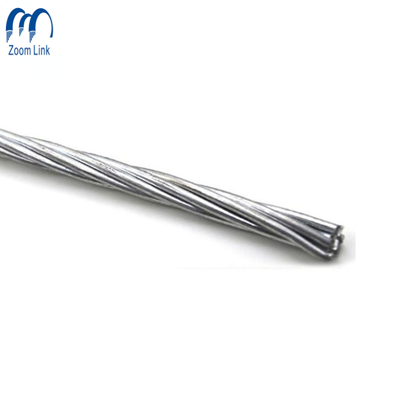 3/8, 5/16, 1/4, 7/16 Alambre de Acero Galvanizado ASTM Alambre de Sujeción