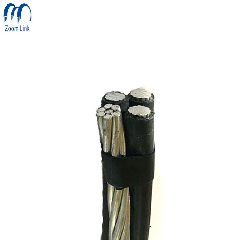Servicio de cable ABC, cable de caída y cable de aluminio dúplex a cables cuádruples
