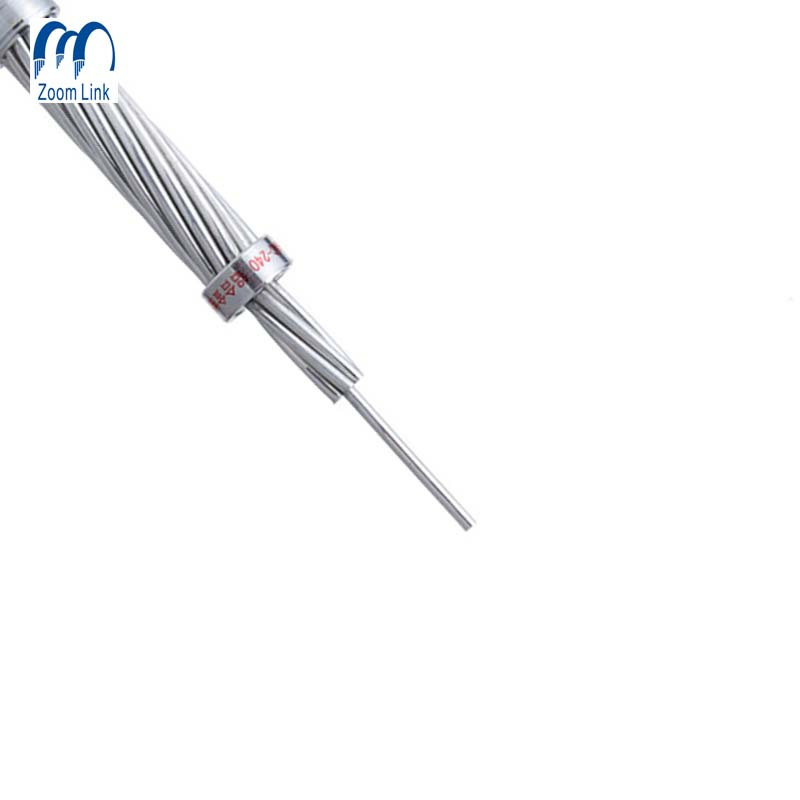 ACSR Bare Conductor Concentrically Stranded 1/0 AWG 6 Strands, Steel Core, Raven
