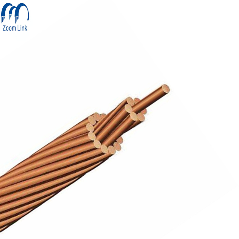 HD Bare Copper Conductor 50mm 25mm 35mm 4AWG 2AWG Cable De Cobre Desnudo 4AWG Cable