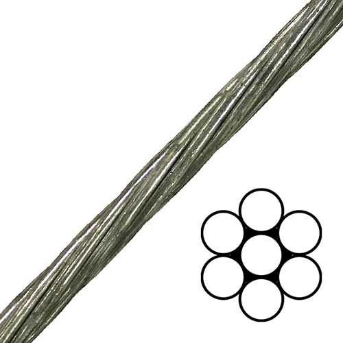 China ASTM A475 Galvanized Guy Steel Wire Strands 1X7, 1X19 manufacture and supplier