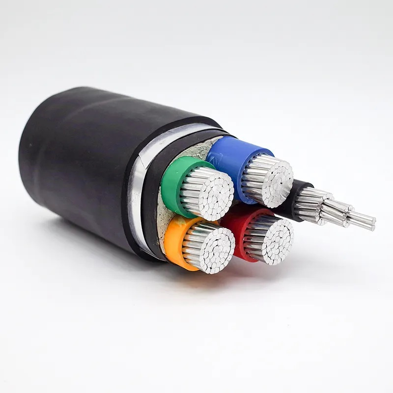 China Al/XLPE/Sta/PVC 10mm 16mm 25mm 35mm 50mm 70mm 95mm 120mm Aluminum 4 Core Low Voltage Armored Underground Power Cable manufacture and supplier