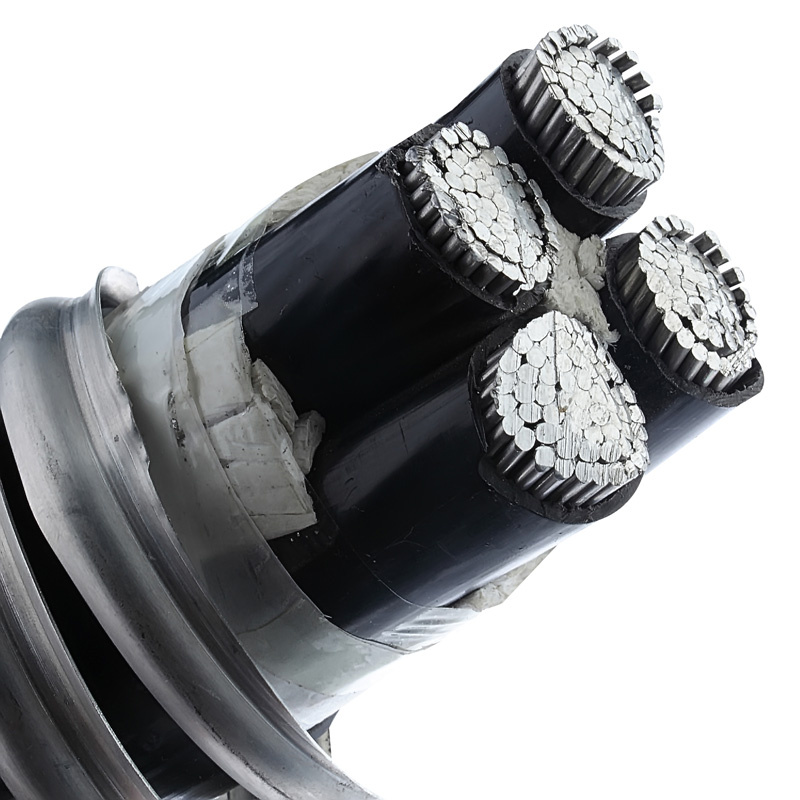 Aluminum Conductor ABC Power XLPE Insulated PVC Douplex Triple Overhead Aerial Bundle Cable