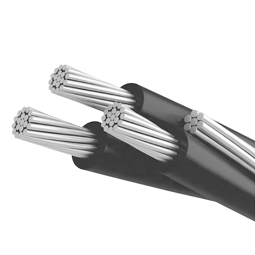 BS ASTM NFC Caai Cross-Linked Polyethylene XLPE PVC Insulated AAC AAAC ACSR Conductor Triplex Service Drop Cable Electric Wire Electrical Cable