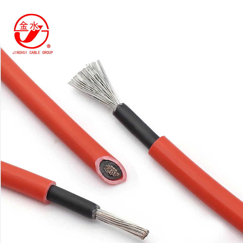 Chine PV1-F H1z2z2-K TUV 2.5mm2 4mm2 6mm2 10mm2 Câble électrique PV isolé pour panneaux solaires fabrication et fournisseur