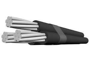 Triplex ABC Cable Service Drop 600V 2X1/0+1/0AWG