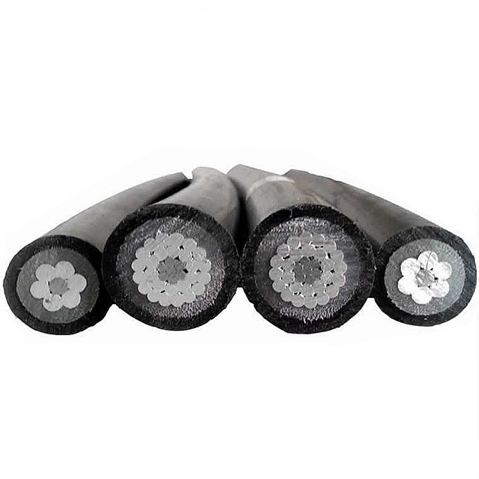 Aluminium Conductor 11kv Hv Mv Insulated Aerial Bundle Specification 350mcm Overhead ABC Medium Voltage Cable