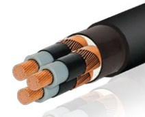 Copper Cable Three Cores Unarmoured Cable Medium Voltage