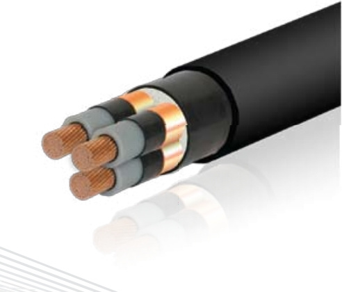 Copper Conductor XLPE Insulated MV Cable Electric Cable