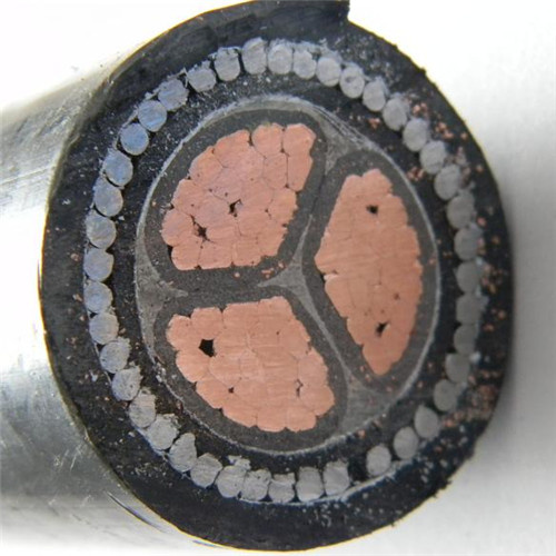 Cable de cobre armado con acero, aislado con PVC y XLPE de baja tensión
