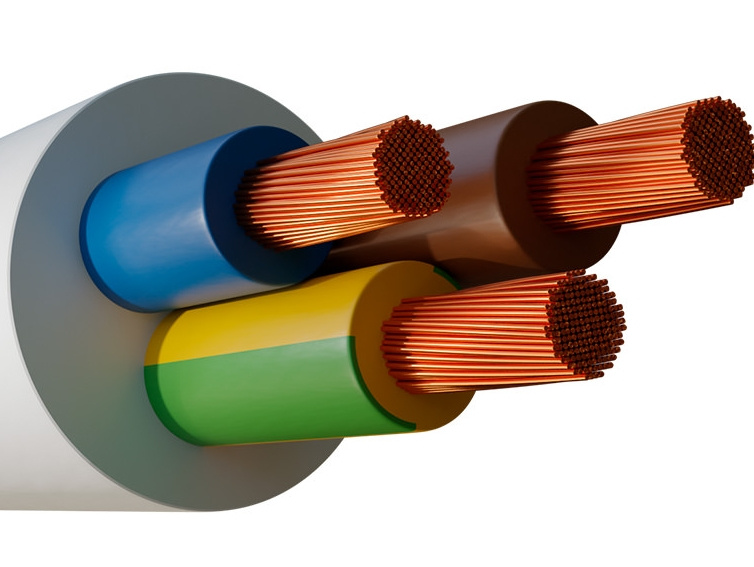 Oil Resistant H05V2V2-F Power Cable 4G0.75mm2