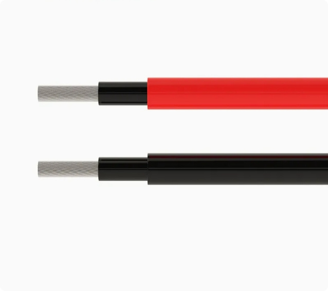TUV Approval Solar Wire 6mm2 PV Cable 10AWG Black Red Solar Cable