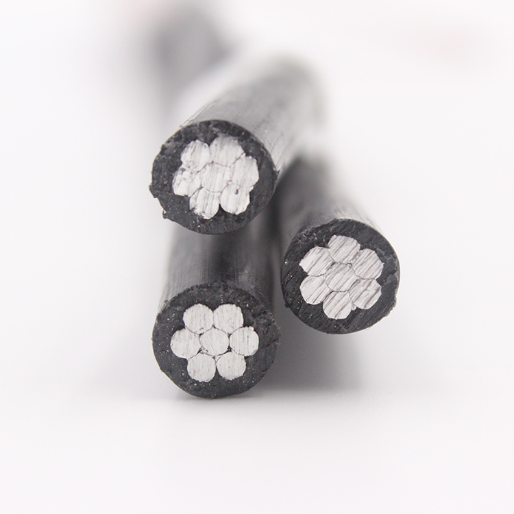Aluminum Quadruplex Duplex Triplex Service Drop Electric Cable PVC XLPE Insulated Electrical ABC Cable Overhead