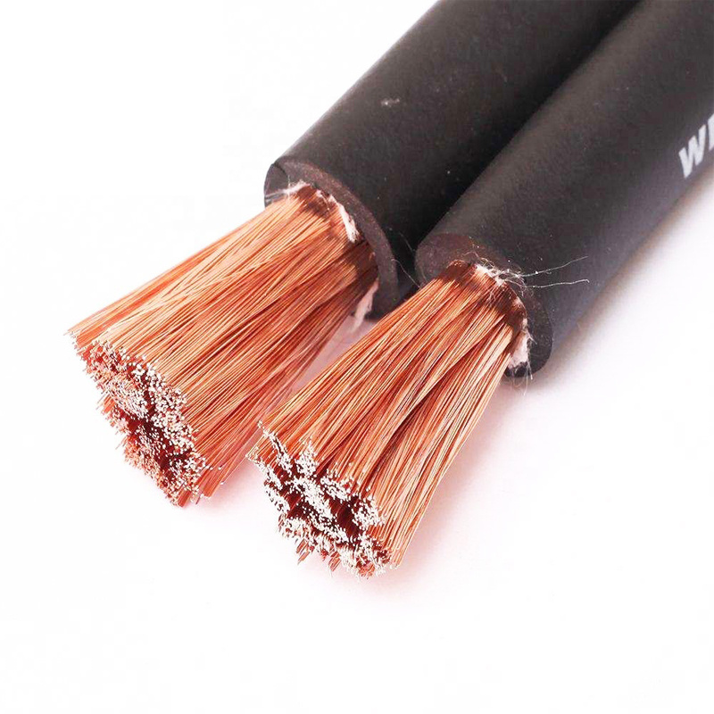 Cable de soldadura flexible de goma con núcleo de cobre de China